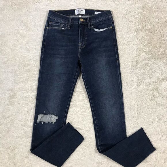 Frame Denim Le Skinny De Jeanne in Jolie (27) - Picture 2 of 11
